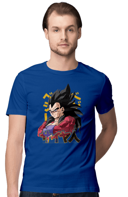 Футболка чоловіча з принтом "Перли дракона Вегета". Anime, dragon ball, goku, manga, vegeta, аніме, вегета, гоку, манга, перли дракона. 2070702