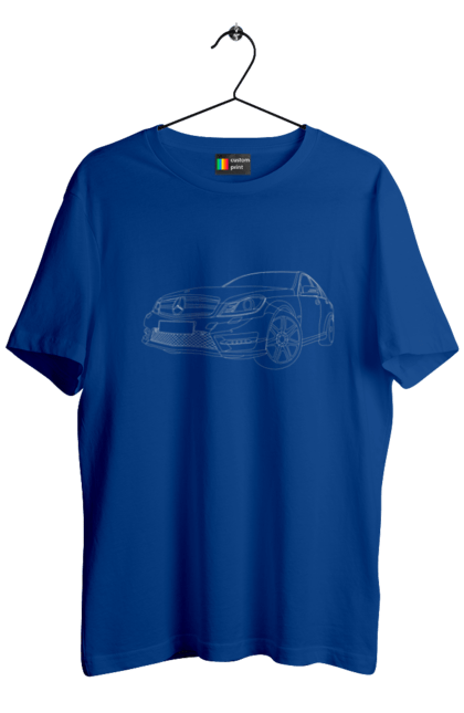 Men`s t-shirt with prints car Mercedes. Auto, mercedes. 2070702