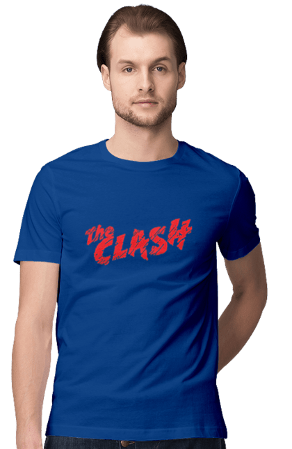 Men's t-shirt with prints The Clash. Clash, dub, group, music, punk, punk rock, reggae, rock, rock`n`roll. 2070702