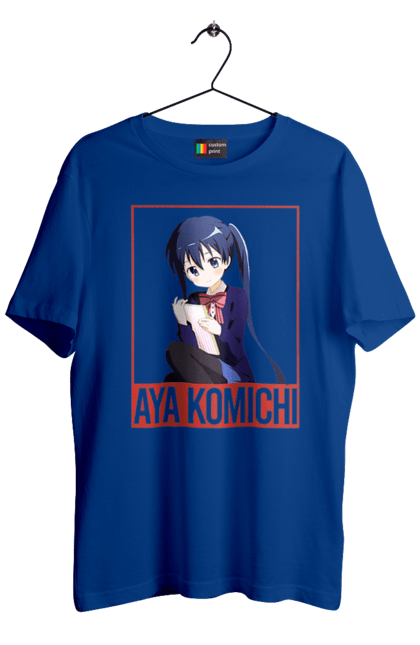 Men's t-shirt with prints Kiniro Mosaic Aya Komichi. Anime, aya komichi, gold mosaic, kiniro mosaic, kinmoza, manga. 2070702