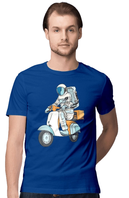 Astronaut on a motorcycle