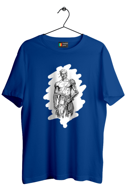 Men`s t-shirt with prints Cyborgs of ukraine. Cossack, cyborg, forelock, patriot, pistol, ukrainian, vusa, zbroya. 2070702