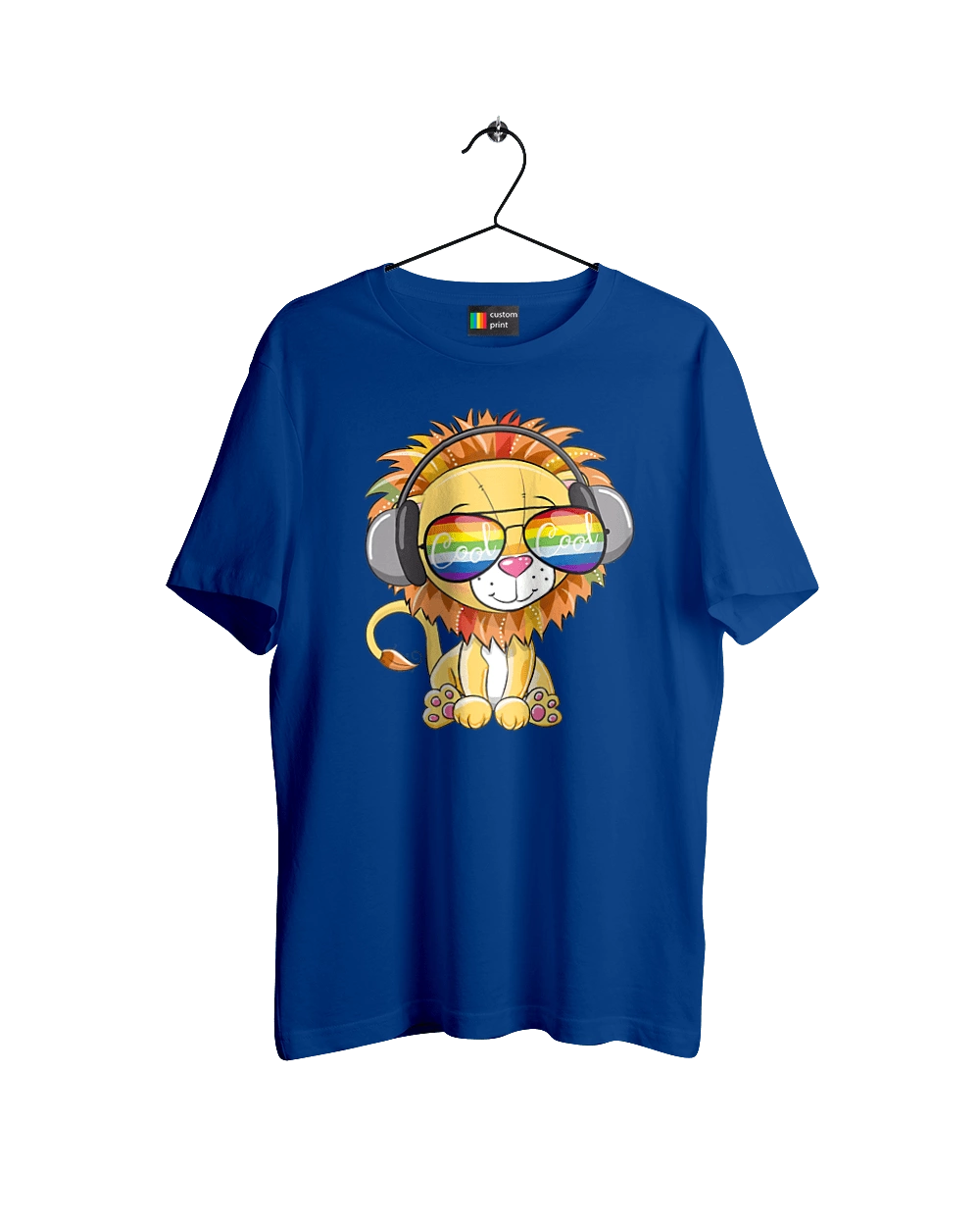 Lion In Glasses And Headphones