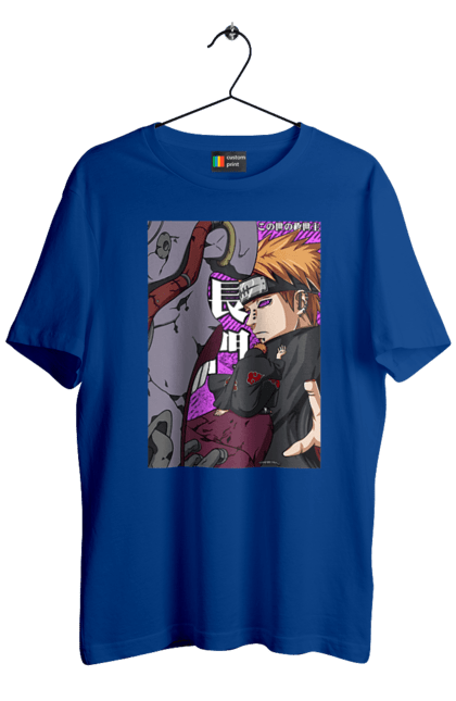 Men's t-shirt with prints Naruto Yahiko. Akatsuki, anime, character, manga, naruto, ninja, pain, tv series, yahiko. 2070702