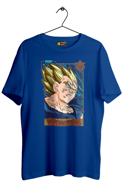 Футболка чоловіча з принтом "Перли дракона Вегета". Anime, dragon ball, goku, majin vegeta, manga, vegeta, аніме, вегета, манга, перли дракона. 2070702