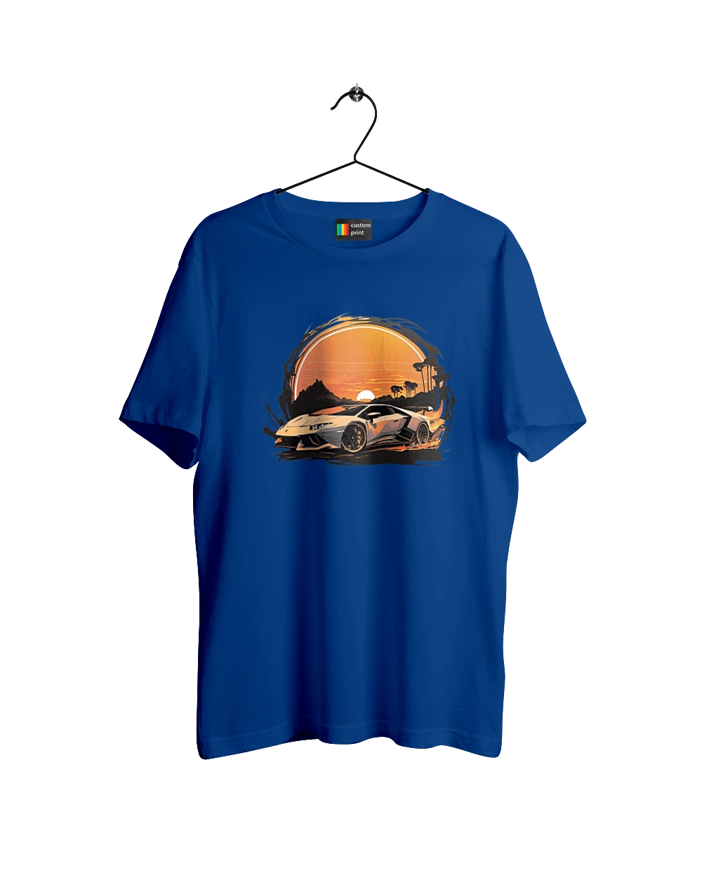 Lamborghini at sunset