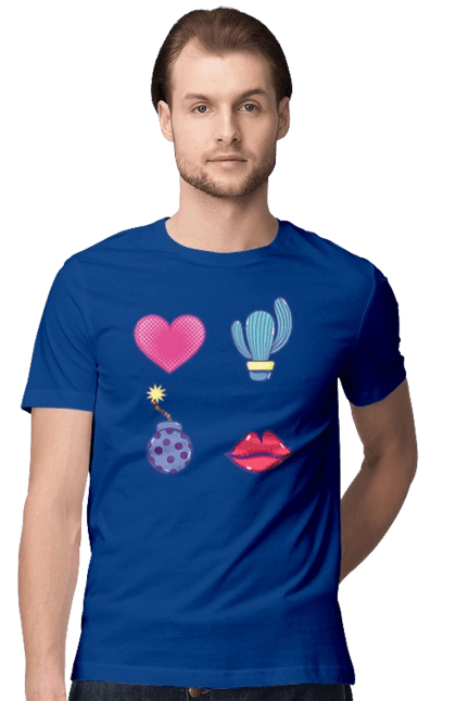 Heart, Cactus, Bomb, Lips