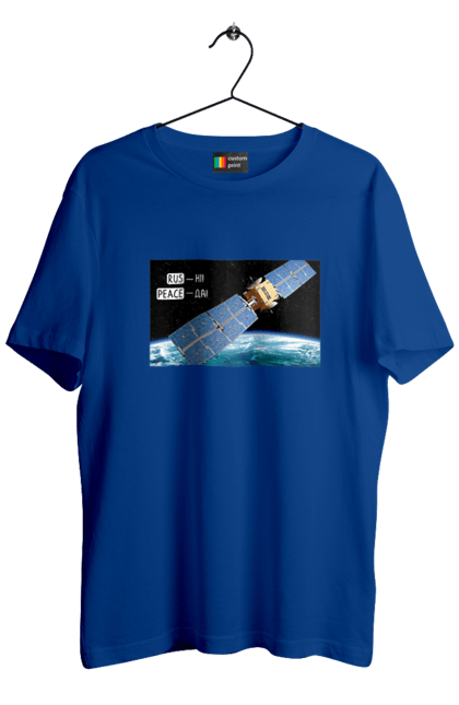 Men`s t-shirt with prints Comsos for donations. Army assistance, back, cards, companion for donations, fiction, russian cunt, space, war, win. 2070702