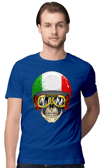 Череп в мотошлеме