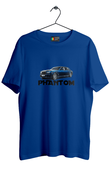 Футболка чоловіча з принтом "Ролс ройс". Авто, автомобіль, люкс клас, ролс ройс, седан, фантом. 2070702