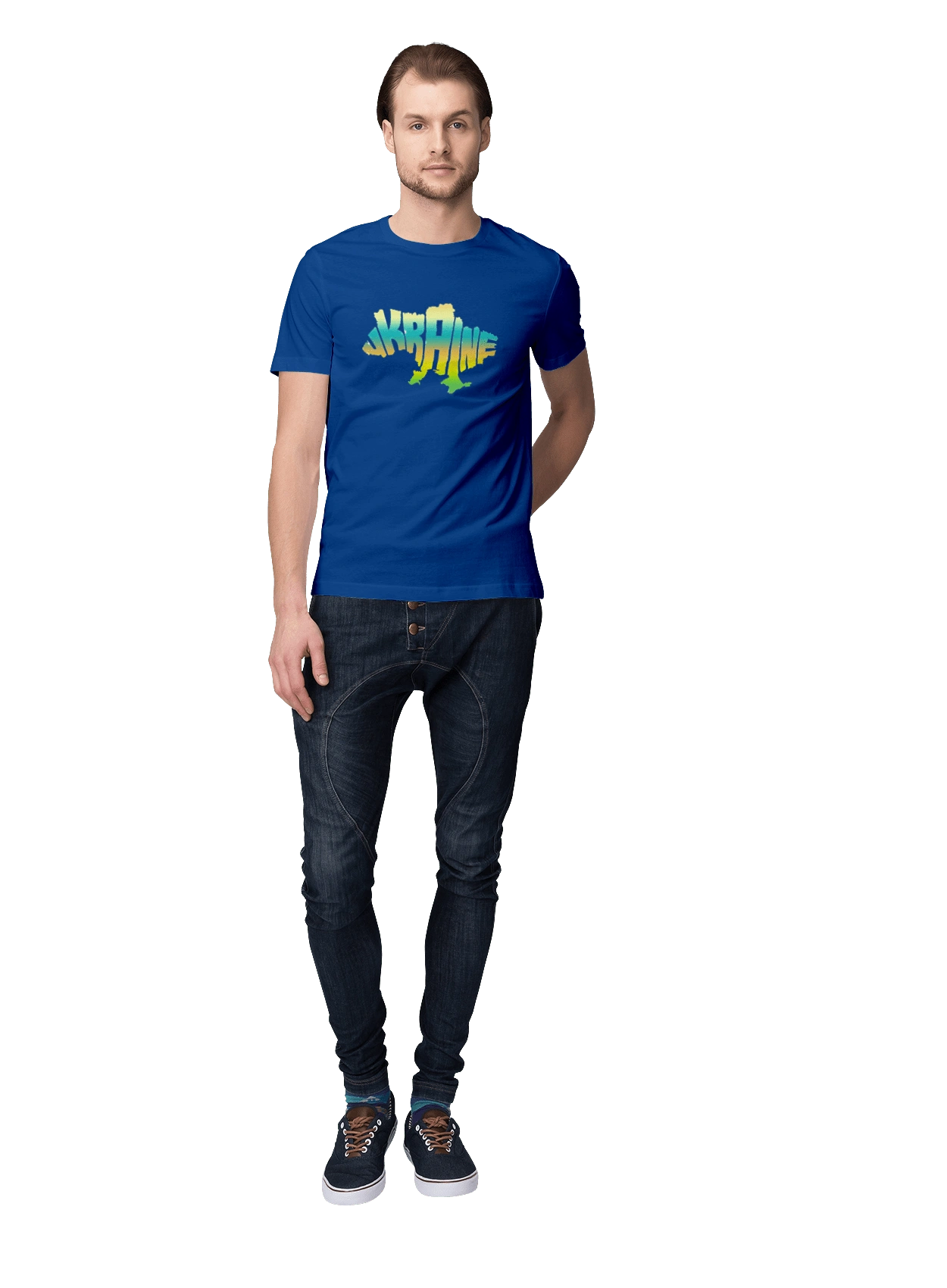 Украина силуэт цветной