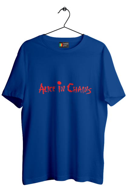 Men's t-shirt with prints Alice in Chains. Alice in chains, alternative metal, alternative rock, group, grunge, hard rock, music, rock, sludge metal. 2070702