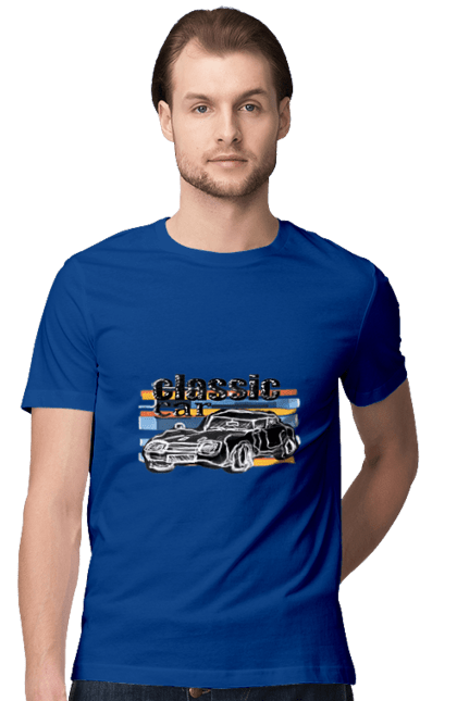 Men`s t-shirt with prints Print Classic Car. Car, classic, retro car, vintage car. 2070702