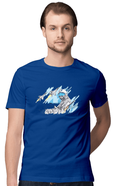 Футболка чоловіча з принтом "Слава збройним силам України". День захисника, день захистиць, марка, подяка, слава зсу, укрпошта. 2070702