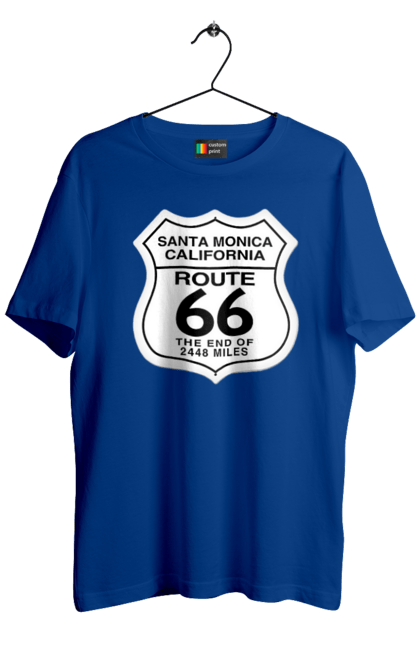 Футболка чоловіча з принтом "Route 66". Байк, байкер, байкер клуб, брат, брати, брутал, гарячий асфальт, гарячий кінь, гарячий стрижень, дорога 50, дорога 66, дорога 80, дороги америки, дороги україни, жага швидкості, клуб байкерів, мотоцикл, мотоцикліст, справжній чоловік, чувак, швидкість. 2070702