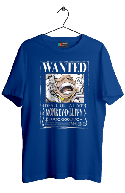 Men's t-shirt with prints One Piece Luffy. Anime, luffy, manga, monkey de luffy, one piece, pirates. 2070702