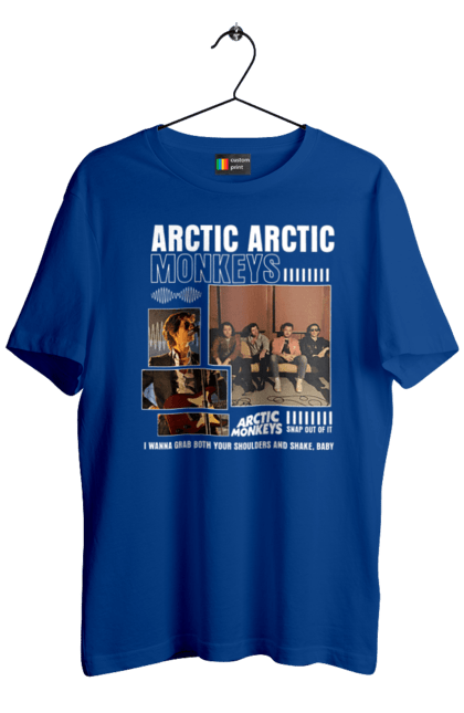 Men's t-shirt with prints Arctic Monkeys. Arctic monkeys, garage rock, group, indie rock, music, post-punk revival, psychedelic rock, rock. 2070702