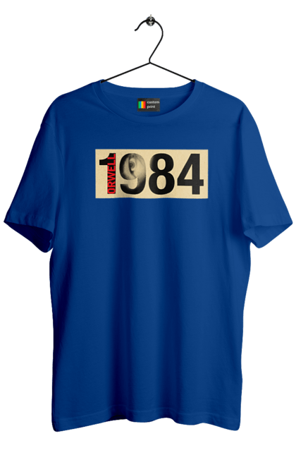 Футболка чоловіча з принтом "1984 Орвелл". 1984, антиутопія, книга, орвелл, роман. futbolka.stylus.ua