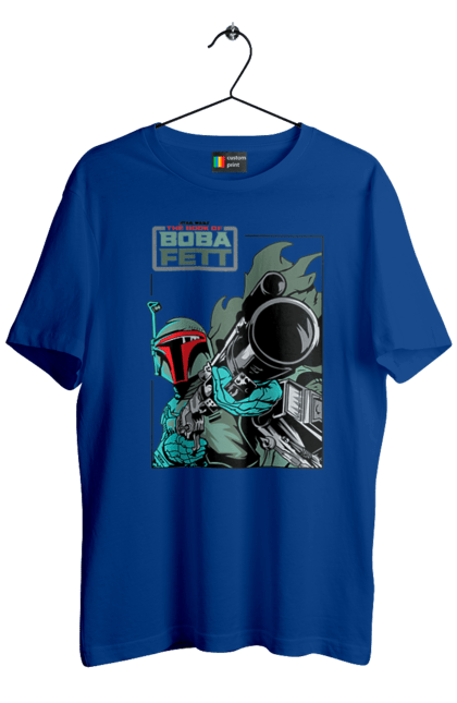 Men's t-shirt with prints Boba Fett. Bob fett, boba fett, clone, head hunter, star wars. 2070702