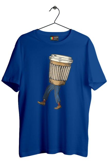 Футболка чоловіча з принтом "Людина Кава". Кава. 2070702