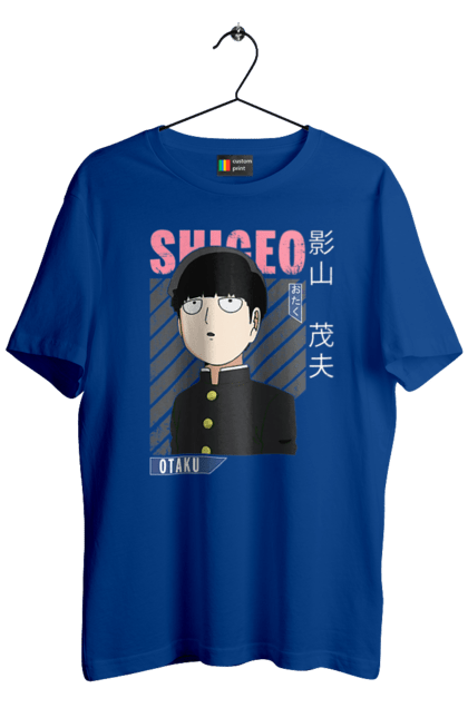 Футболка чоловіча з принтом "Mob Psycho 100". Anime, manga, mob psycho 100, shigeo kageyama, аніме, манга, моб, моб-вар ят 100, сігео кагеяма, шіґео каґеяма. 2070702