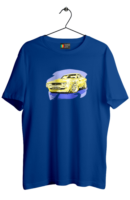 Men`s t-shirt with prints Ukrainian sports car. Machine, machine art, power, speed, sports car, ukrainian car. 2070702