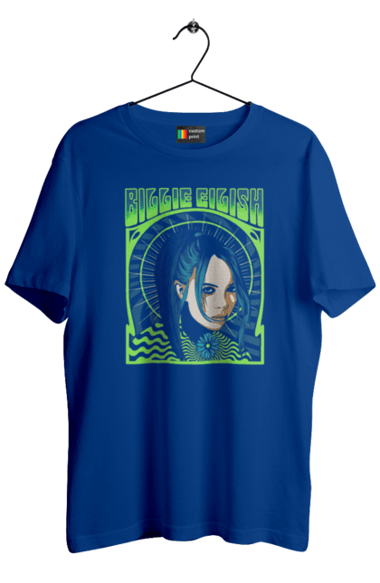 Футболка чоловіча з принтом "Біллі Айліш". Billie eilish, виконавець, електропоп, інді поп, музика, піп, співачка. 2070702