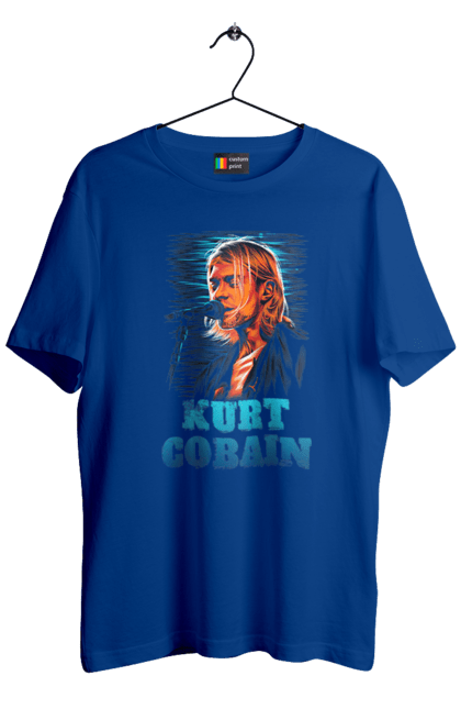 Men's t-shirt with prints Kurt Cobain. Cobain, group, kurt, kurt cobain, music, nirvana, rock. 2070702