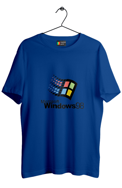 Футболка чоловіча з принтом "Windows98". Angular, c, css, html, it, javascript, jquery, php, python, react, svelt, vue, айтишник, айті, гумор, код, кодувати, прогер, програміст, програмісти, ти ж, ти ж програміст, тиж програміст. 2070702
