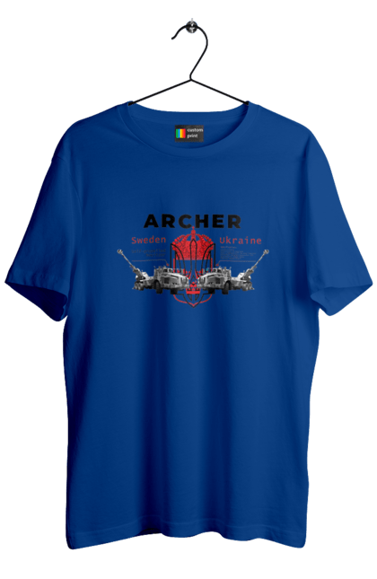 Футболка чоловіча з принтом "Archer". Archer, bayraktar, caesar, himars, javelin, nlaw, patriot, weapon, zaluzhny. 2070702