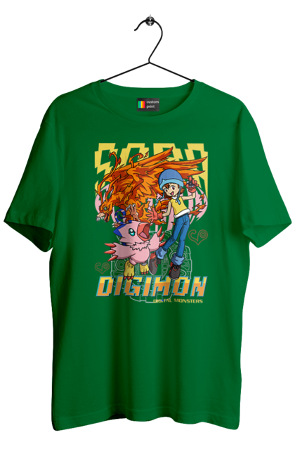 Футболка чоловіча з принтом "Digimon Сора Такеноучі". Bandai, digimon, digital monsters, sora takenouchi, аніме, віртуальні вихованці, манга, медіафраншиза, сора такеноучі. 2070702