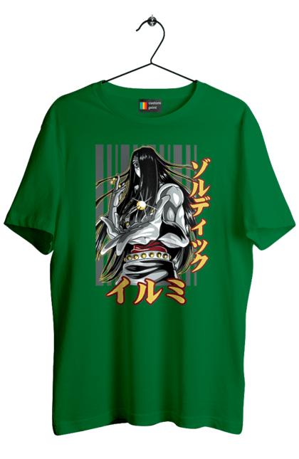 Men's t-shirt with prints Hunter × Hunter Illumi Zoldyck. Anime, hunter, hunter × hunter, hunter hunter, illumi, illumi zoldyck, manga, zoldyck. 2070702