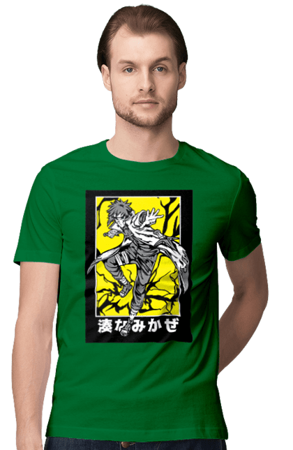 Men's t-shirt with prints Naruto. Anime, character, manga, minato namikaze, naruto, naruto, ninja, tv series. 2070702