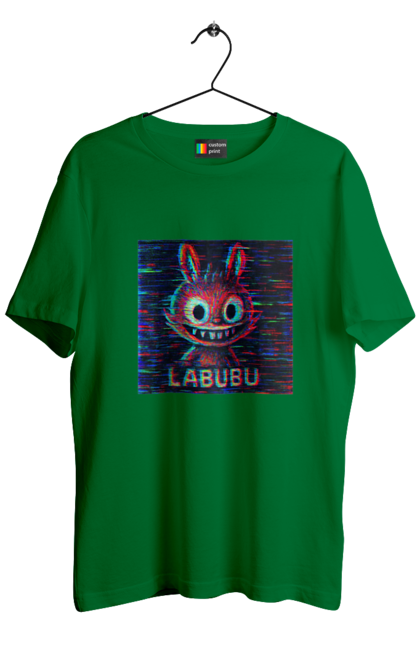 Футболка чоловіча з принтом "Лабубу". Crt, rgb, глітч, кіберпанк, лабубу, пікселі, ретро, спотворення, цифрове мистецтво, шум. 2070702