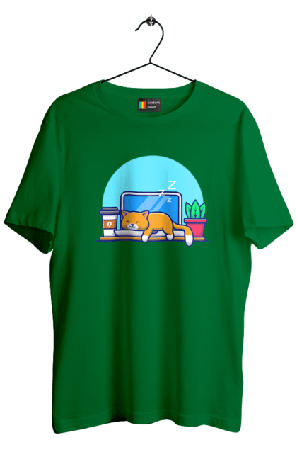 Футболка чоловіча з принтом "Кіт програміст". Angular, c, css, html, it, javascript, jquery, php, python, react, svelt, vue, айтишник, айті, гумор, код, кодувати, прогер, програміст, програмісти, ти ж, ти ж програміст, тиж програміст. 2070702