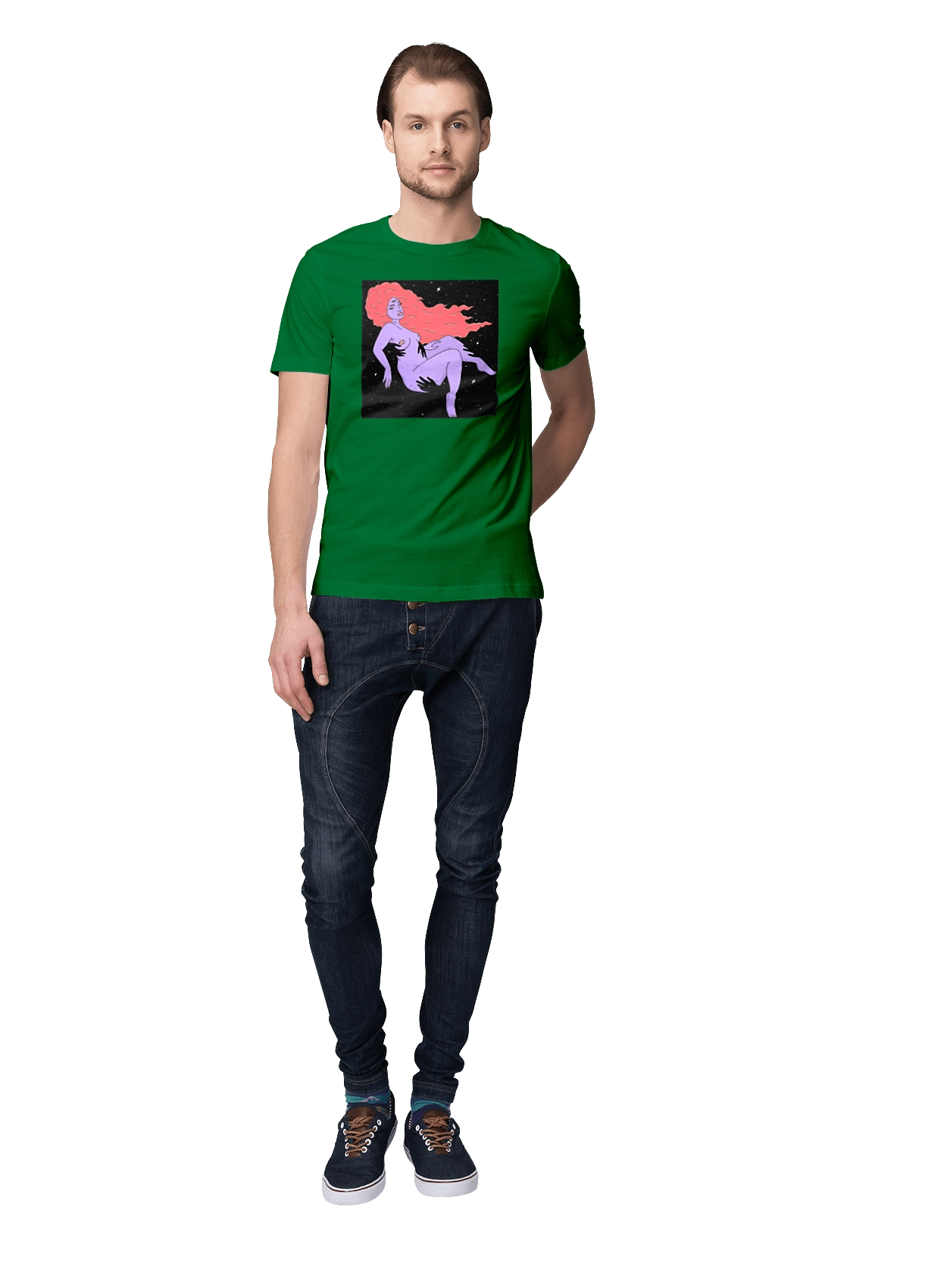 Purple Girl In Black Dire