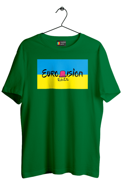 Футболка чоловіча з принтом "Євробачення за KALUSH Orchestra". Kalush orchestra, stefania, азов, врятувати азовсталь, врятувати захисників азовсталі, євробачення, звільнити, маріуполь, наші захисники, перемога, свобода. 2070702