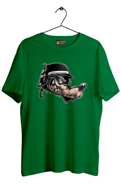 Футболка чоловіча з принтом "Вовк Байкер". Байк, байкер, вовк, волчара, захоплення, змагання, зуби, каска, мото, мотор, мотоцикл, мотоцикліст, мульт, мультик, мультфільм, мультяшний, ну почекай, посмішка, спорт, стиль, стильний, усмішка, хобі, шолом. 2070702