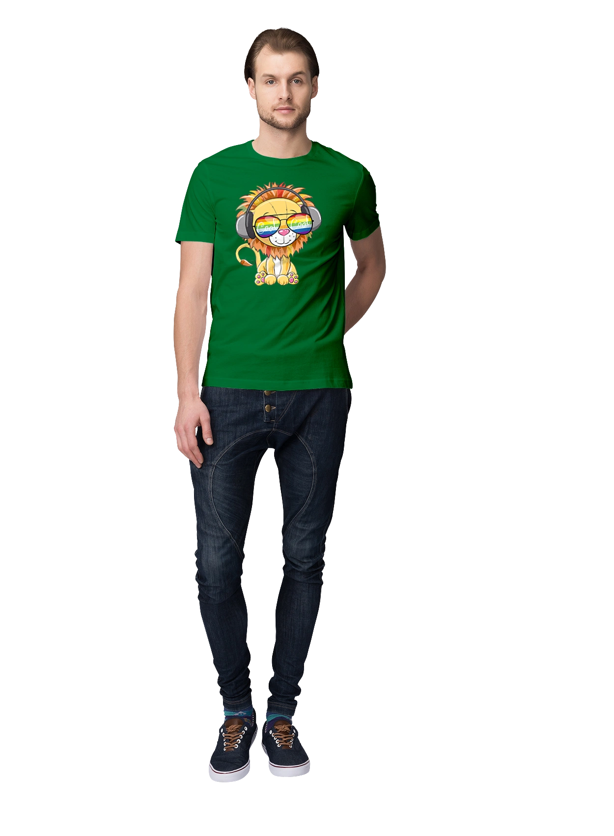 Lion In Glasses And Headphones