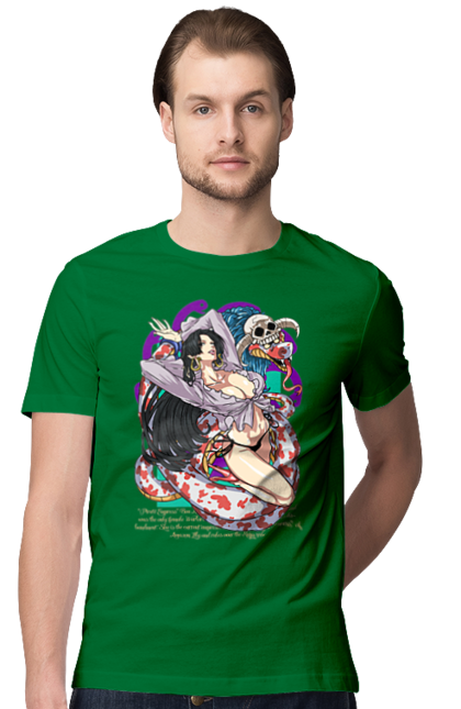 Men's t-shirt with prints One Piece Boa Hancock. Anime, boa hancock, manga, one piece, pirate empress, straw hat pirates. 2070702