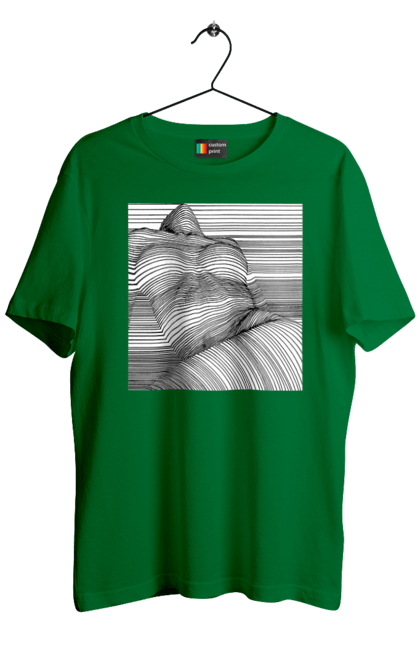 Men`s t-shirt with prints The Girl In The Strip. Naked, tits. 2070702