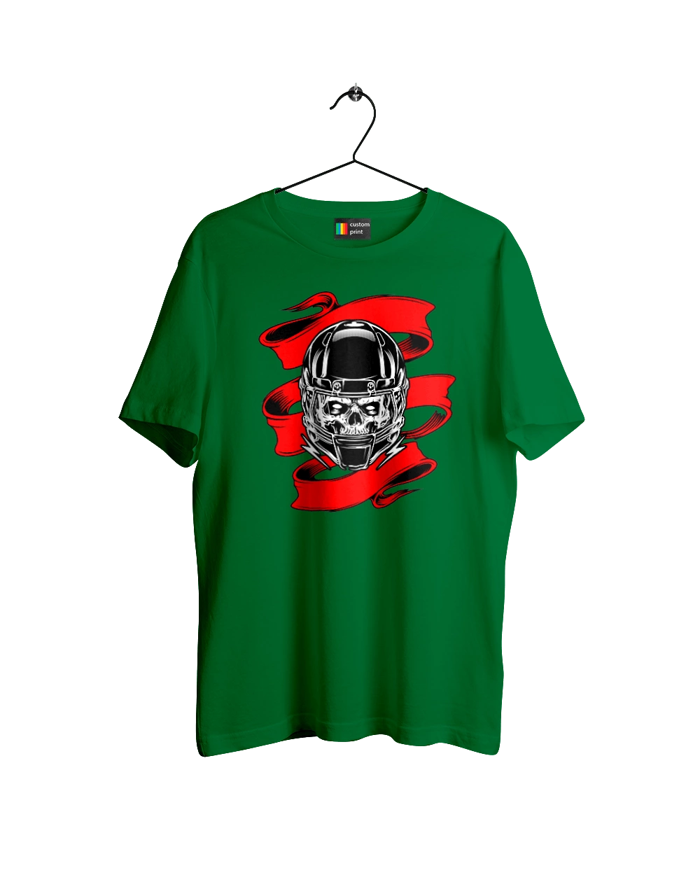 Череп в мотошлеме