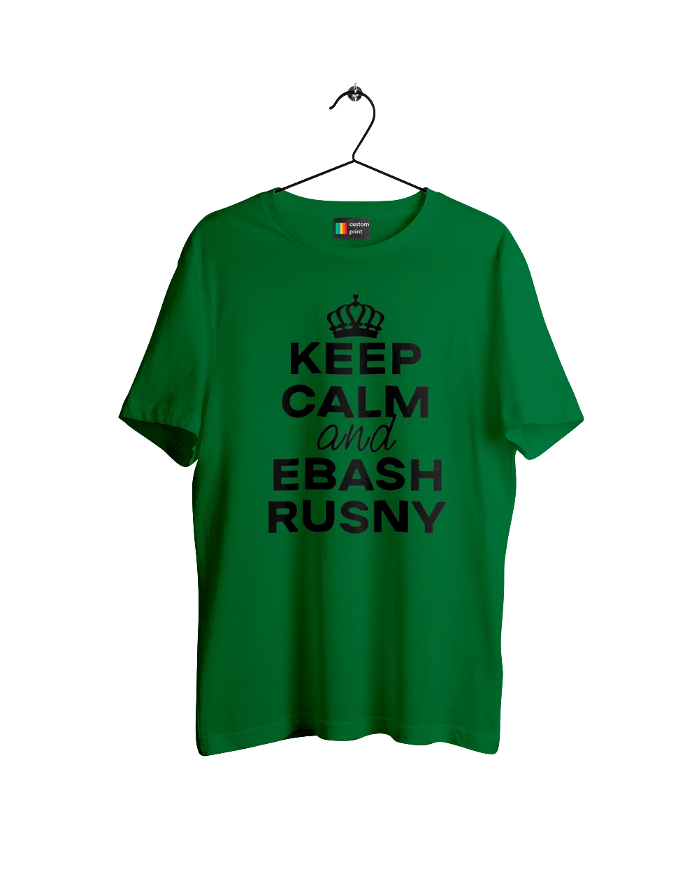 Keep Calm and Ebash Rusny black