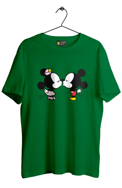 Футболка чоловіча з принтом "38". Mickey mouse, minnie mouse, дісней, міккі, міккі маус, мінні маус, мультфільм. 2070702