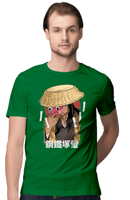 Men's t-shirt with prints Demon Slayer Hotaru Haganezuka. Anime, blacksmith, demon slayer, hotaru haganezuka, kimetsu no yaiba, manga. 2070702