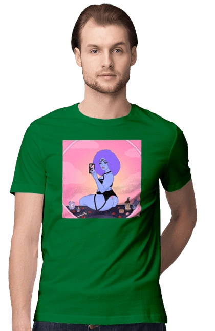 Фиолетовая Девушка Фото В Зеркале