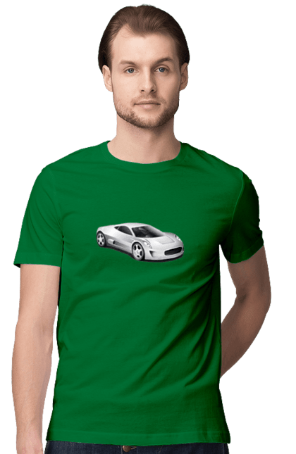 Men`s t-shirt with prints Auto.1. Auto, graphics, photo, sports car. 2070702