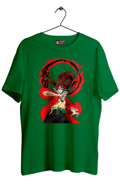 Men's t-shirt with prints Demon Slayer Yoriichi Tsugikuni. Anime, demon slayer, manga, tsugikuni, yoriichi, yoriichi tsugikuni. 2070702