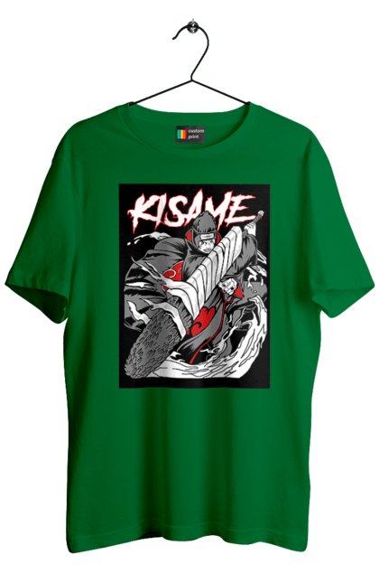 Men's t-shirt with prints Naruto. Anime, character, kisame hoshigaki, manga, naruto, ninja, tv series. 2070702