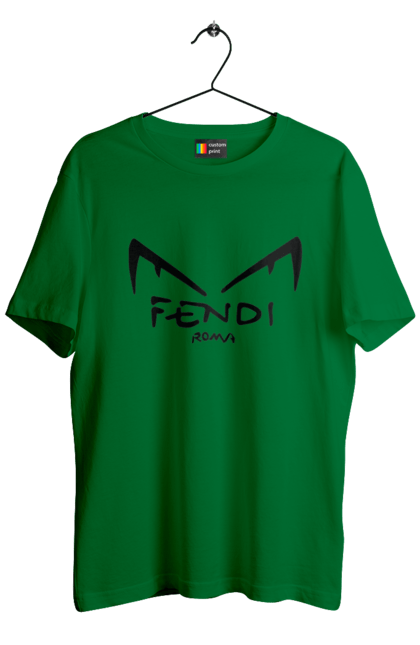 Men's t-shirt with prints Fendi. Bag, brand, clothes, fashion, fashion house, fendi, italy, luxury, lvmh. 2070702